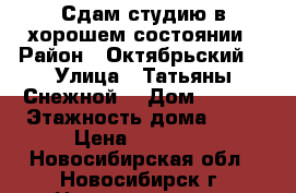 Сдам студию в хорошем состоянии › Район ­ Октябрьский  › Улица ­ Татьяны Снежной  › Дом ­ 31/3 › Этажность дома ­ 10 › Цена ­ 13 000 - Новосибирская обл., Новосибирск г. Недвижимость » Квартиры аренда   